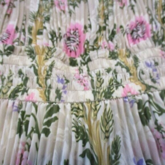 Anthropologie Plenty by Tracy Reese Terraced Garden Dress Floral Blush Pin Large - Picture 4 of 5